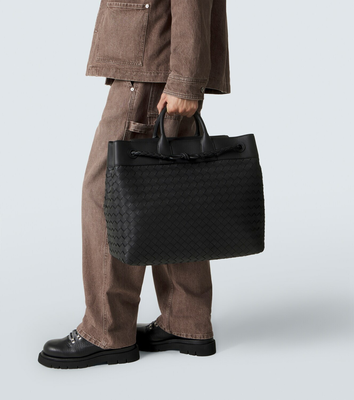Bottega Veneta Intrecciato leather duffel bag