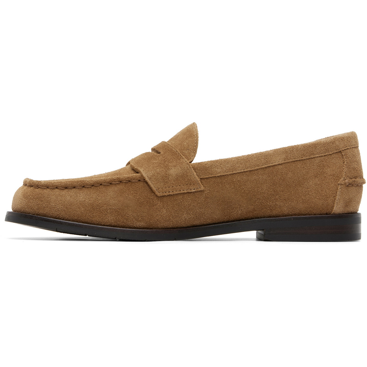 Polo Ralph Lauren Tan Alston Suede Penny Loafers
