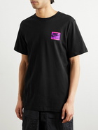 Nike - NSW Logo-Print Cotton-Jersey T-Shirt - Black