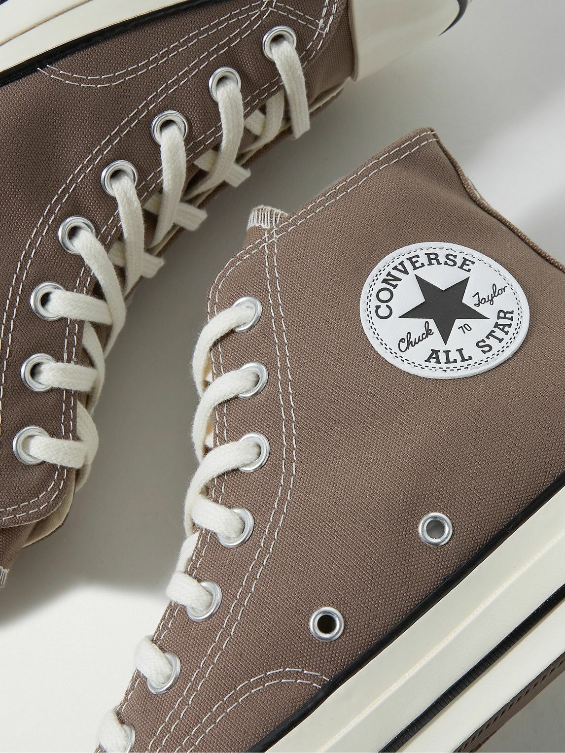 Converse - Chuck 70 Canvas High-Top Sneakers - Brown Converse