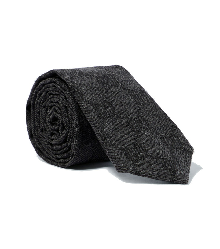 Photo: Gucci - GG wool jacquard tie