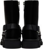 both Black Gao Harness Boots