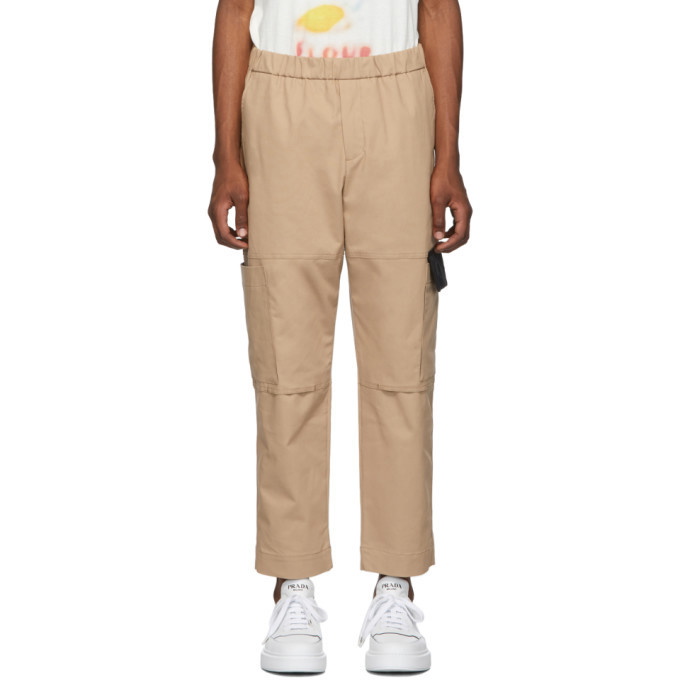 Photo: Kenzo Tan Canvas Cropped Cargo Pants