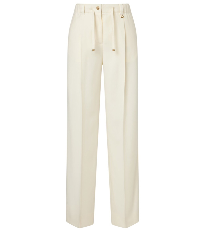 Photo: Moncler Pleated virgin wool straight pants