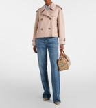 Burberry Cropped cotton gabardine trench coat
