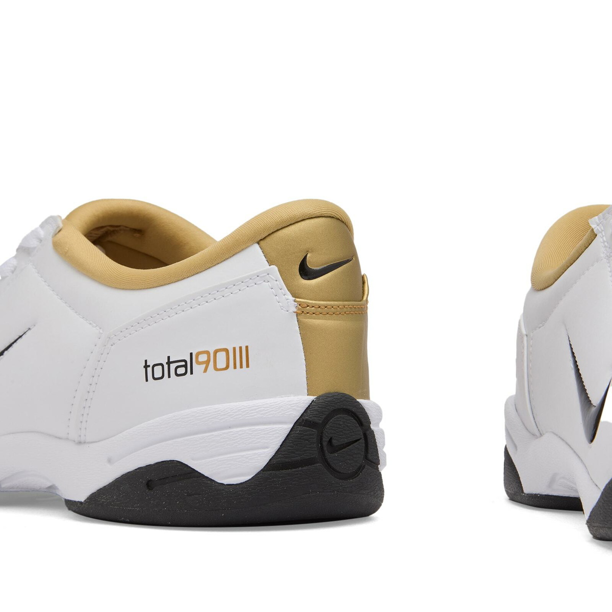 Nike T90 SP Sneaker in White/Black/Gold
