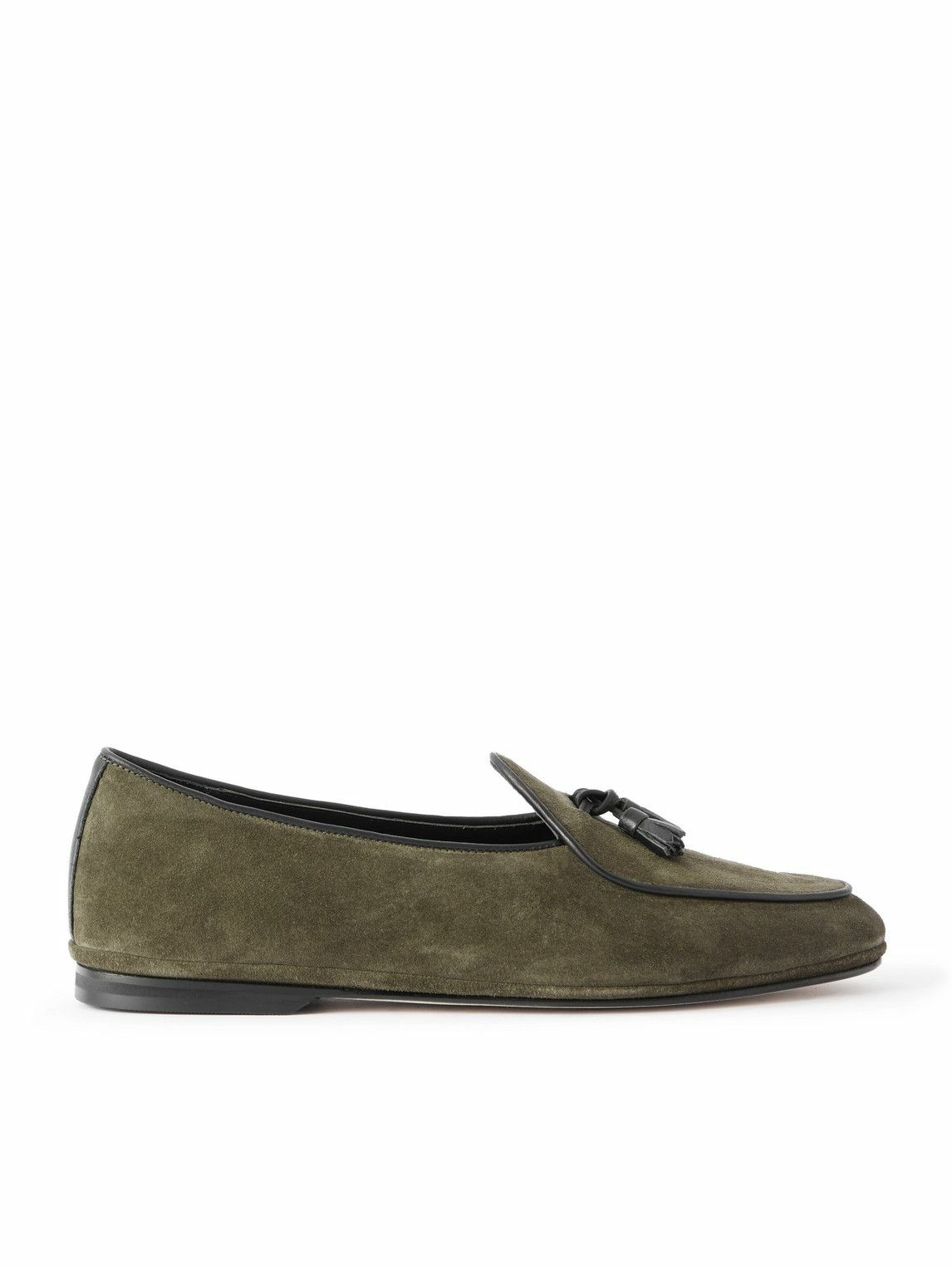 Rubinacci - Marphy Tasseled Suede Loafers - Green