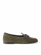Rubinacci - Marphy Tasseled Suede Loafers - Green