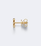 Sophie Bille Brahe Initial Petite E 18kt gold single earring with diamonds