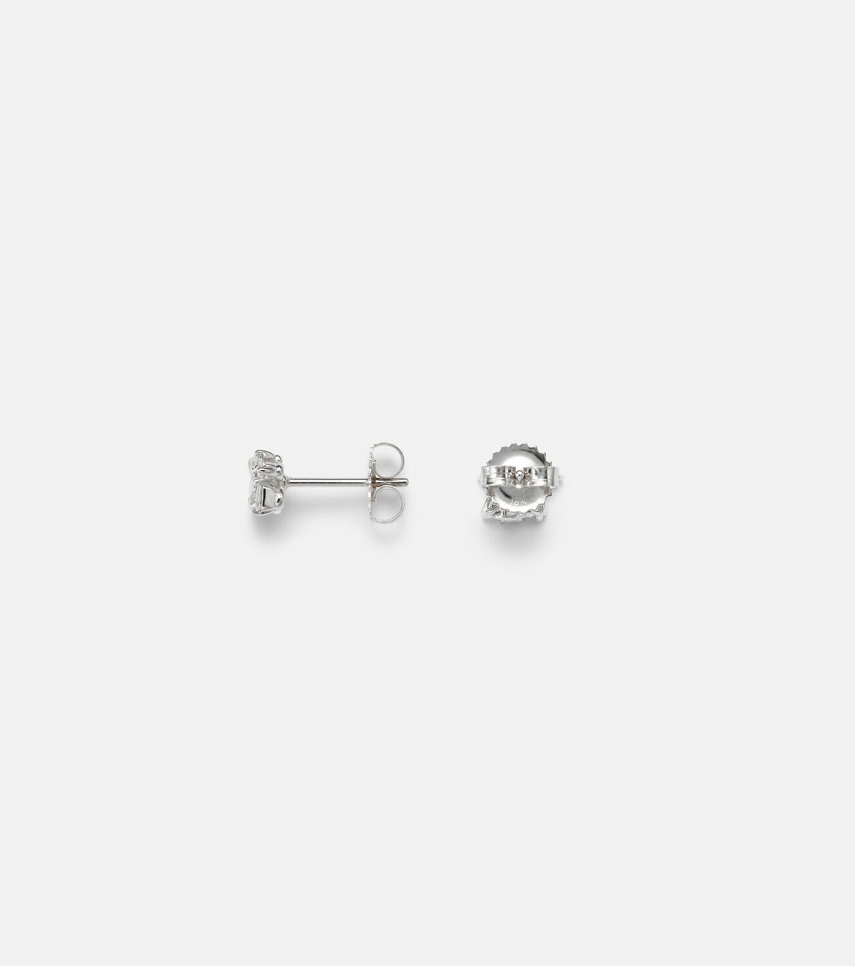 Suzanne Kalan Classic 18kt white gold (750/1000) stud earrings with diamonds