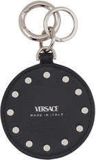 Versace Black Repeat Keychain