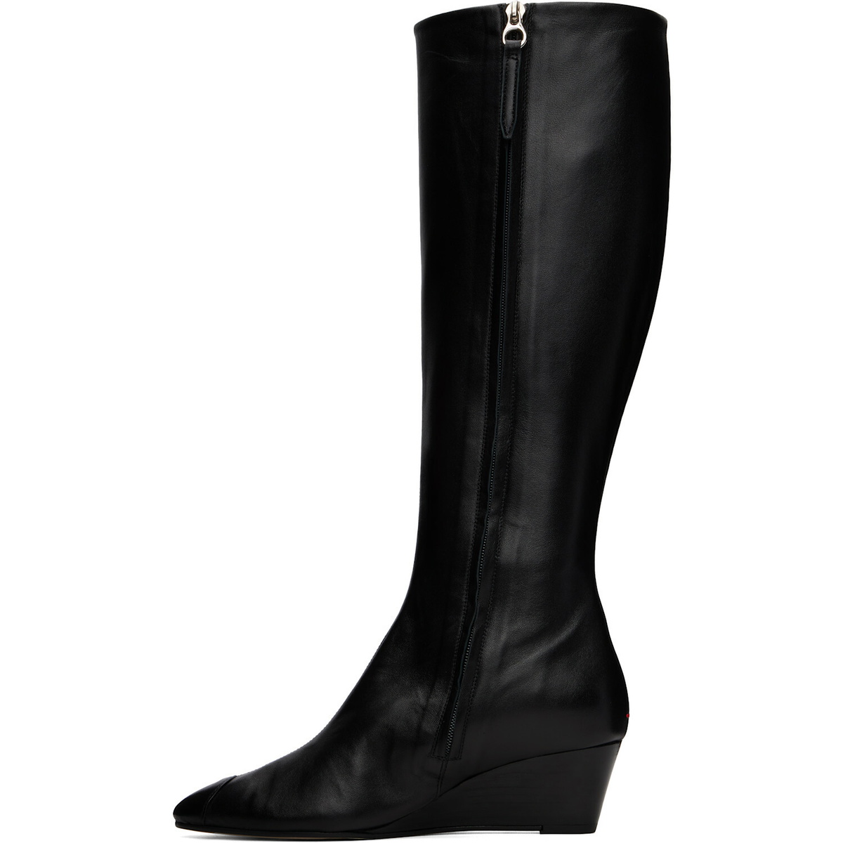 Aeyde Black Hana Cap Nappa Leather Tall Boots