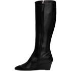 Aeyde Black Hana Cap Nappa Leather Tall Boots
