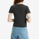 A Bathing Ape Women's Pigment Dyed Rib T-Shirt in Black