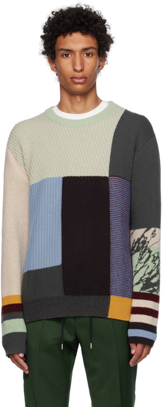 Photo: Paul Smith Multicolor Patchwork Sweater