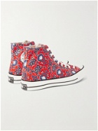 CONVERSE - Chuck 70 Paisley-Print Canvas High-Top Sneakers - Red