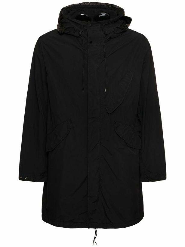 Photo: C.P. COMPANY Flatt Nylon Goggle Fishtail Parka