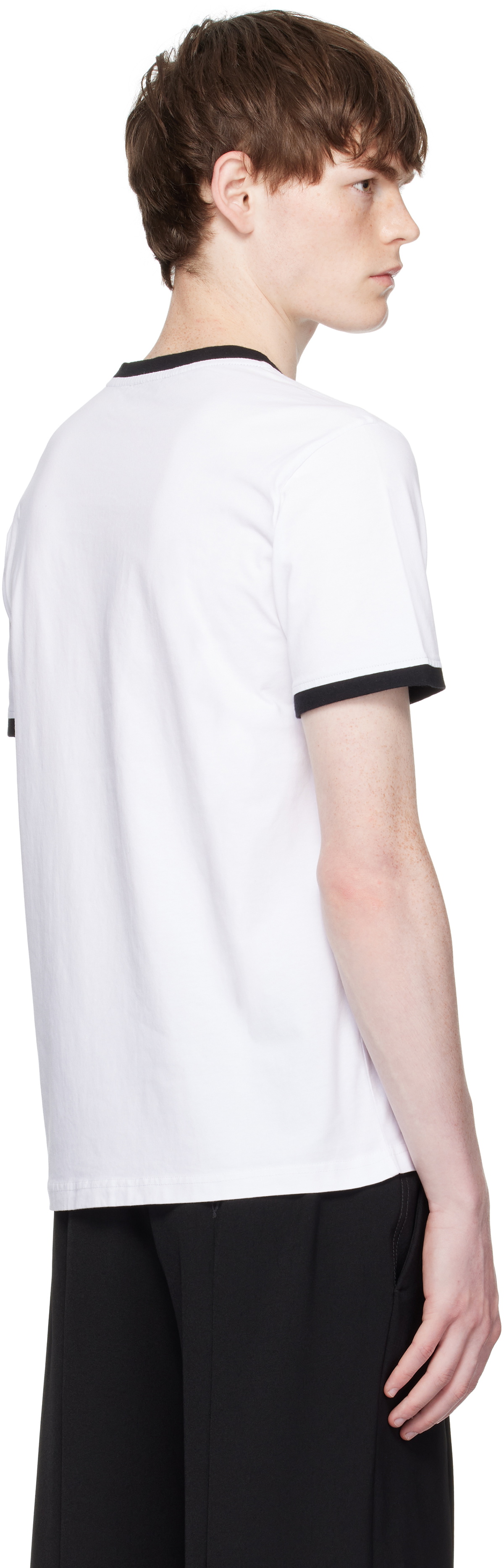 Ernest W. Baker White Rose Print T-shirt