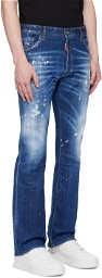 Dsquared2 Navy Bootcut Jeans