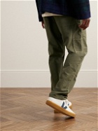 Rag & Bone - Carpenter Straight-Leg Cotton-Blend Moleskin Trousers - Green