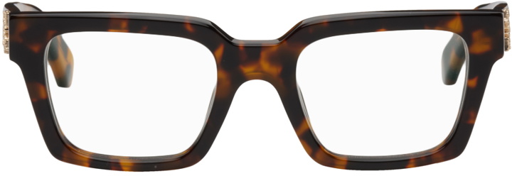 Photo: Off-White Tortoiseshell Style 15 Glasses