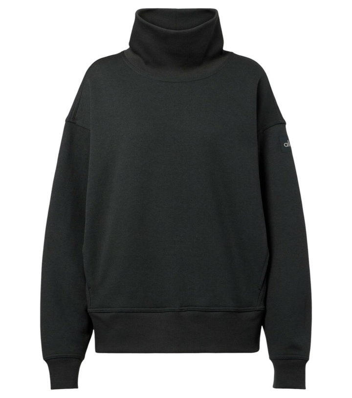 Photo: Alo Yoga Hazy cotton-blend fleece sweatshirt