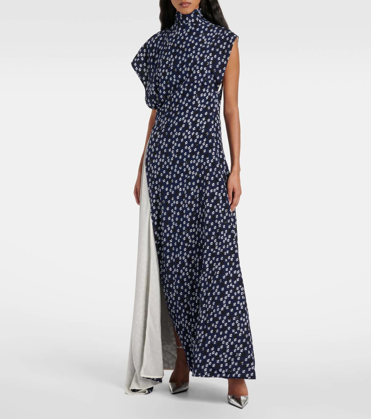 Proenza Schouler Devyn floral draped maxi dress