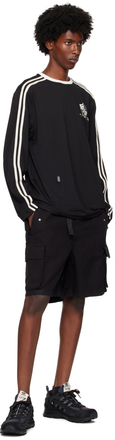 Kijun Black Football Long Sleeve T-Shirt