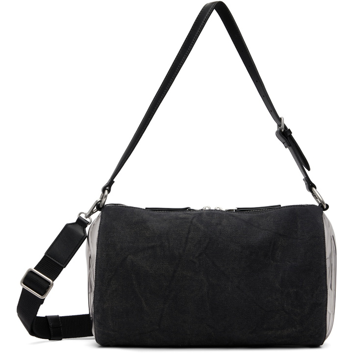 Photo: Diesel Black Load-D-Shoulder Transparent Oval D Bag