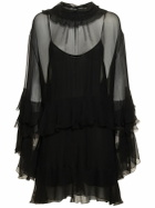 CHLOÉ Ruffled Sheer Mini Dress
