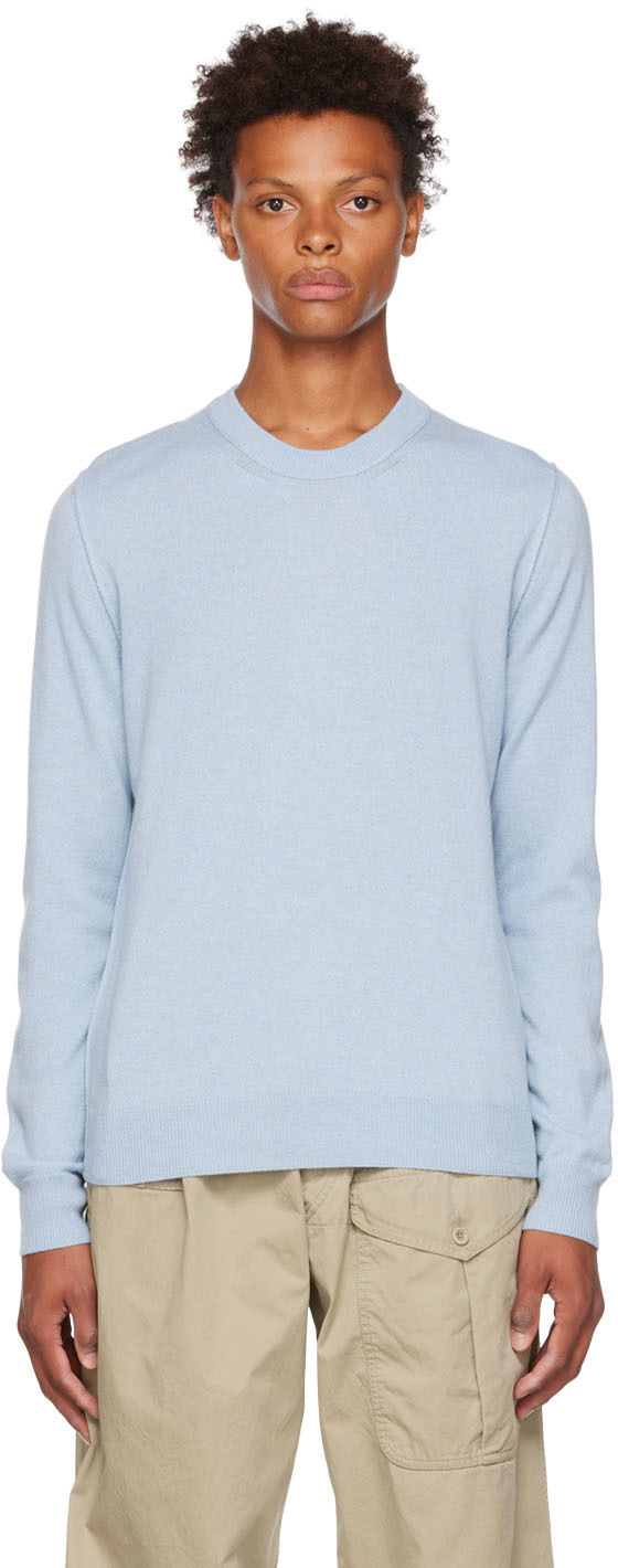 Maison Margiela Blue Knit Sweater Maison Margiela