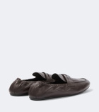 Prada Leather penny loafers