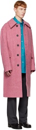 Wooyoungmi Pink Melange Single Coat