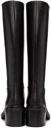 Legres Black Oiled Leather Riding Boots