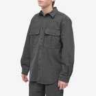 Gramicci Men's O.G. Seersucker Canyon Shirt in Deep Grey Garment Dyed