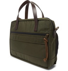 Filson - Dryden Leather-Trimmed Nylon Briefcase - Green