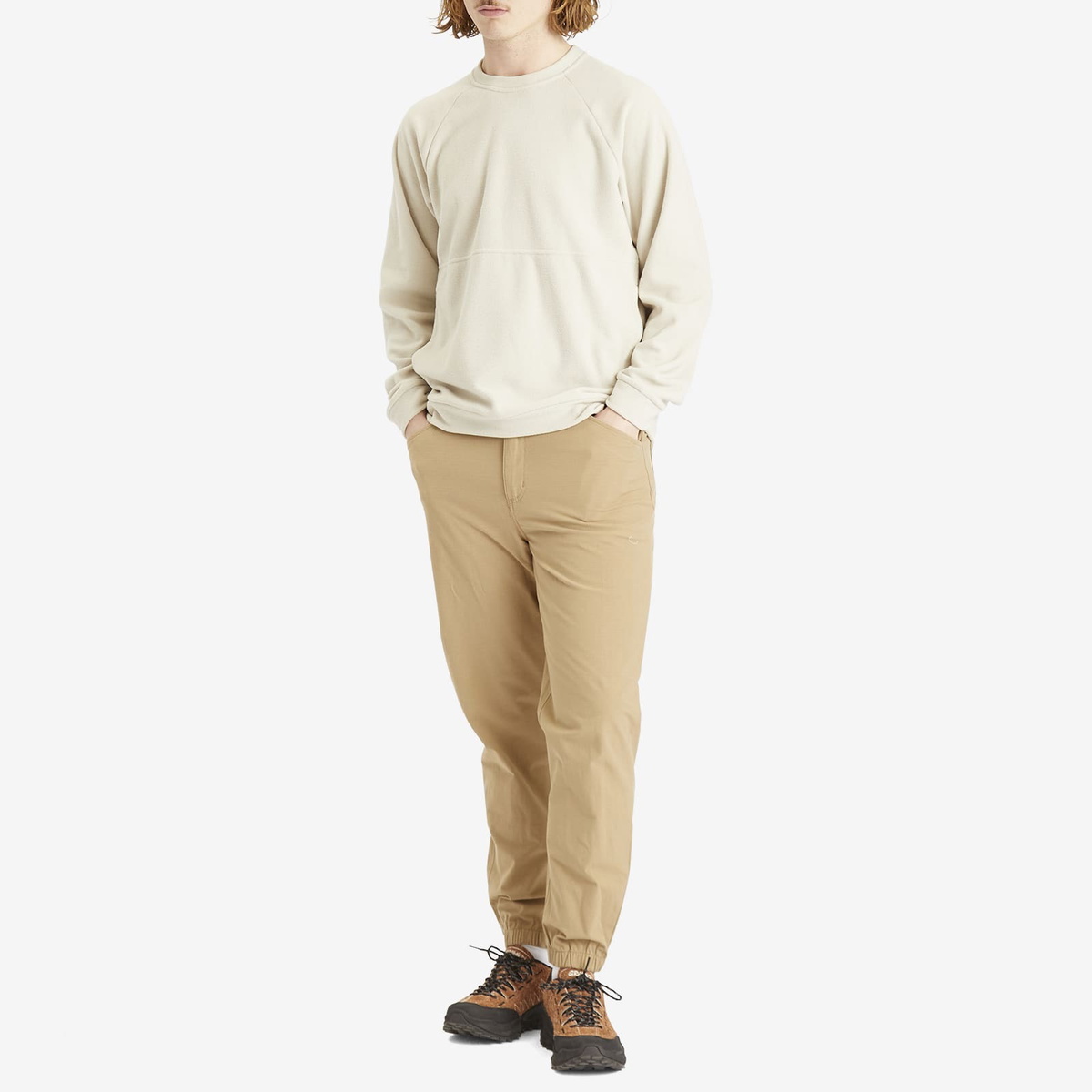 Patagonia Men's Micro D Crewneck Fleece in Pelican