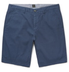 Hugo Boss - Stretch-Cotton Twill Shorts - Men - Navy