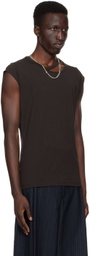 LGN Louis Gabriel Nouchi Brown Cutout T-Shirt