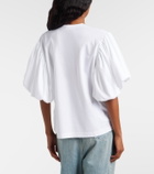 Noir Kei Ninomiya Puff-sleeve cotton jersey T-shirt