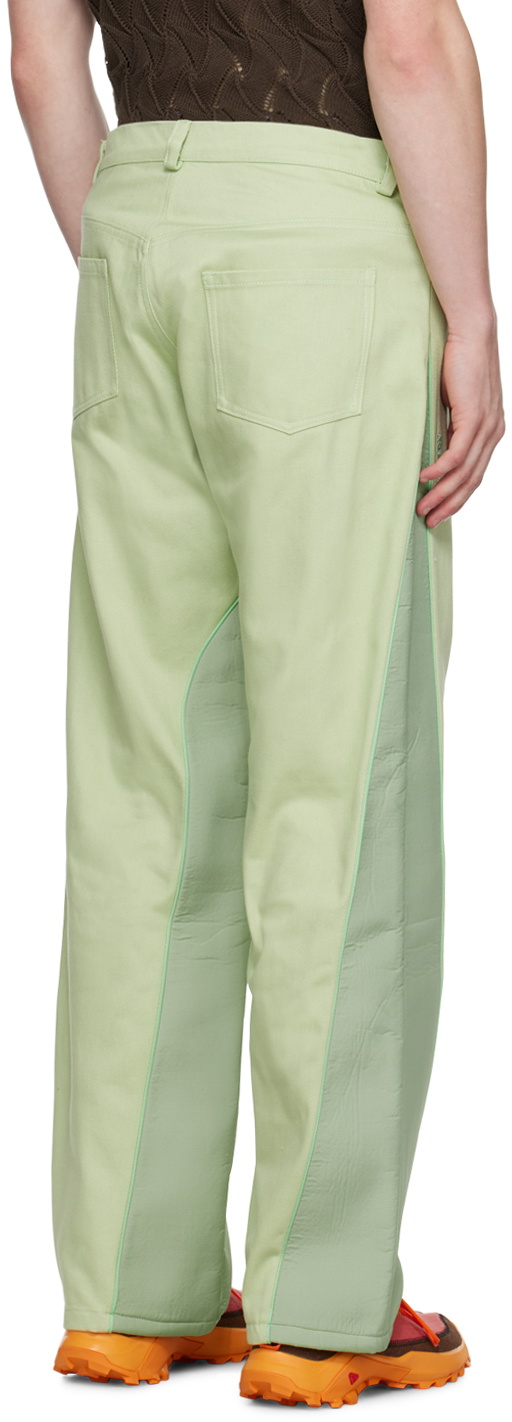 Robyn Lynch Green Paneled Jeans