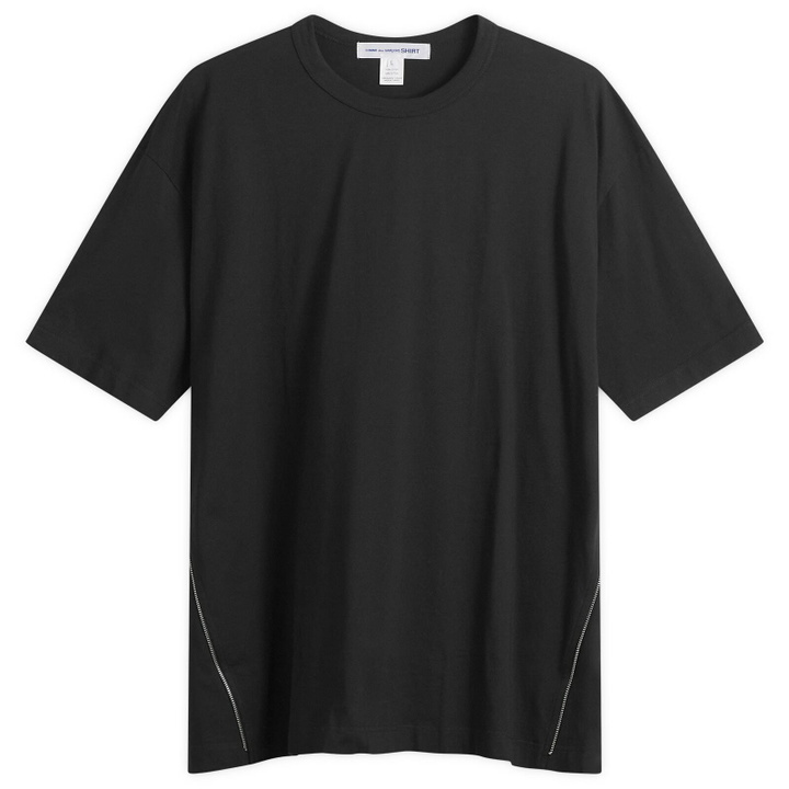 Photo: Comme des Garçons SHIRT Men's Oversized Cotton Jersey in Black