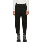 Jil Sander Black Wool Flannel Cropped Trousers