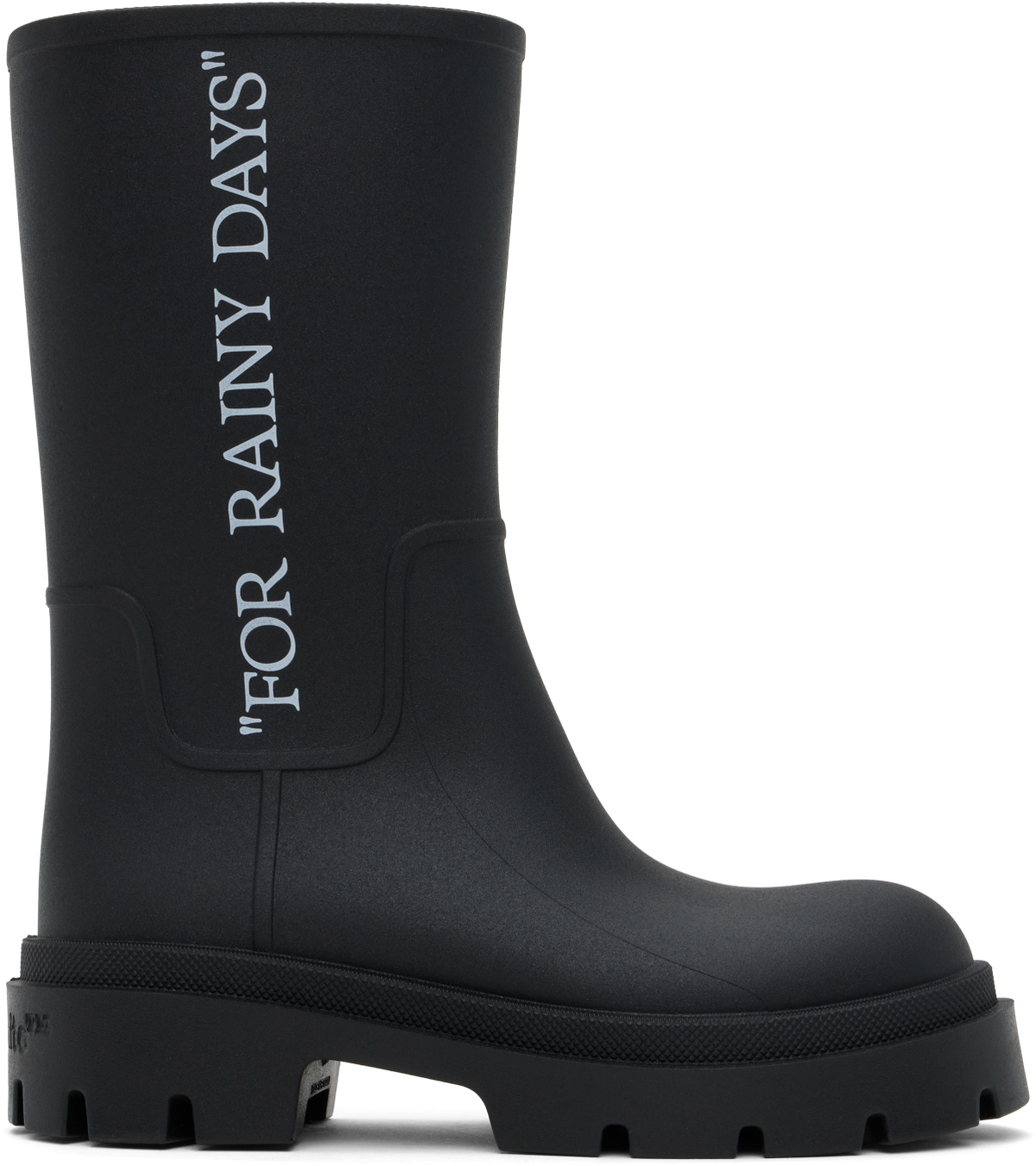 Off-White Black Reboot Rainy Days Boots