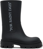 Off-White Black Reboot Rainy Days Boots