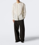 Jacquemus Venice striped cotton and silk shirt