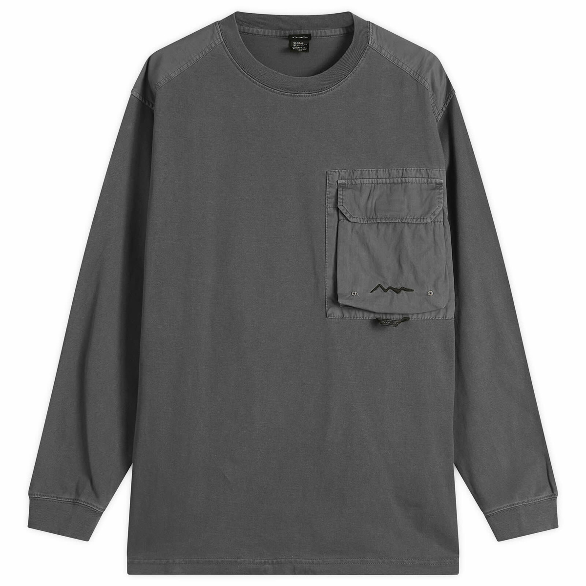 Manastash Men's Armor Long Sleeve Top in Black