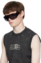 MM6 Maison Margiela Black Mask Sunglasses