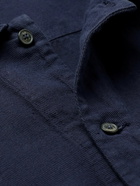 C.P. Company - Broken Cotton and Linen-Blend Shirt Jacket - Blue