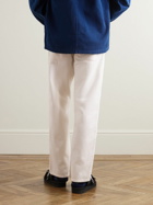 Blue Blue Japan - Straight-Leg Canvas-Trimmed Cotton Trousers - Neutrals
